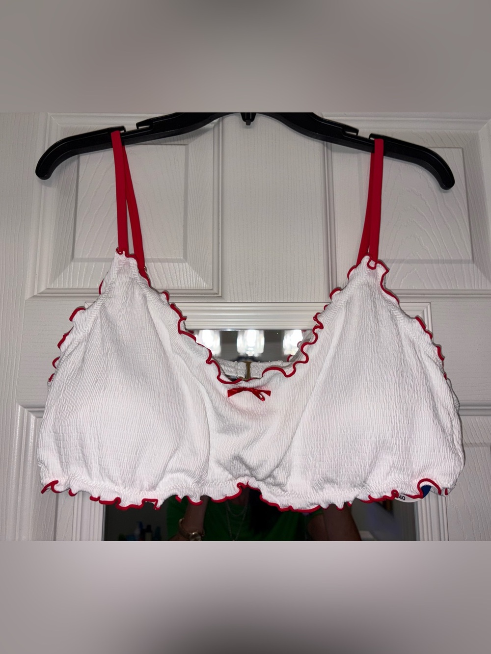 Arizona Jean Co. Women's Lined Textured Juniors Bikini Top NWT
